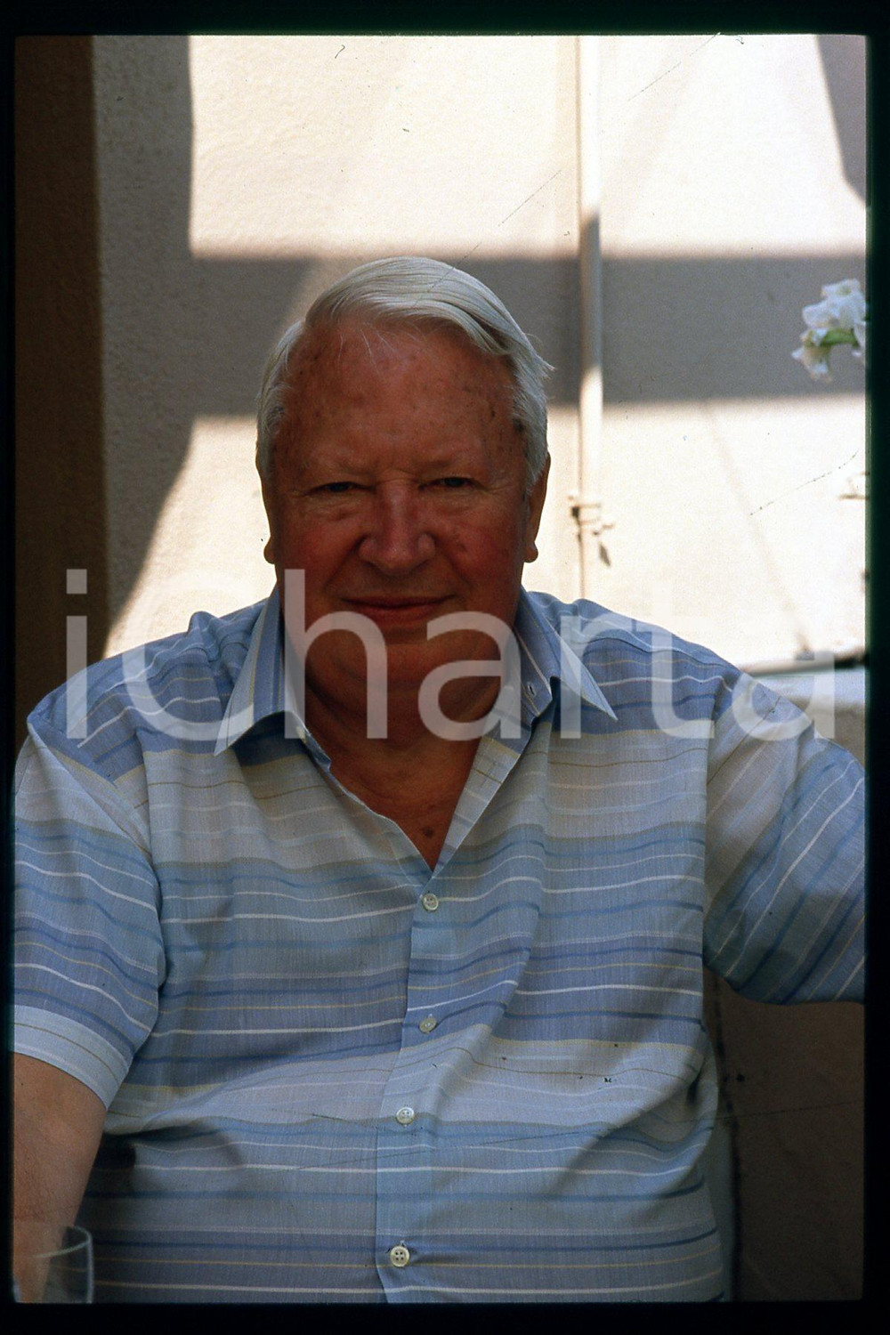 35mm vintage slide* 1990 ca POLITICS Edward HEATH British Prime Minister (3)