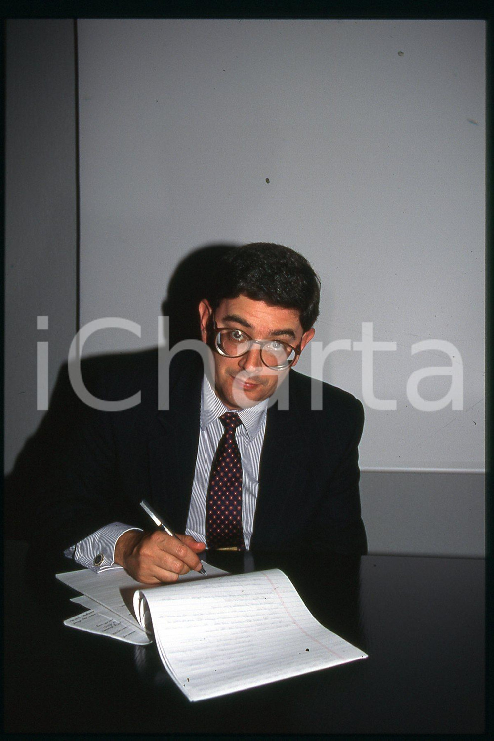 35mm vintage slide* 1990 ca ITALIA George WEIGEL Scrittore americano (5)