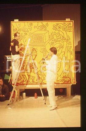 35mm vintage slide* 1985 ca ART Keith HARING American artist (2)