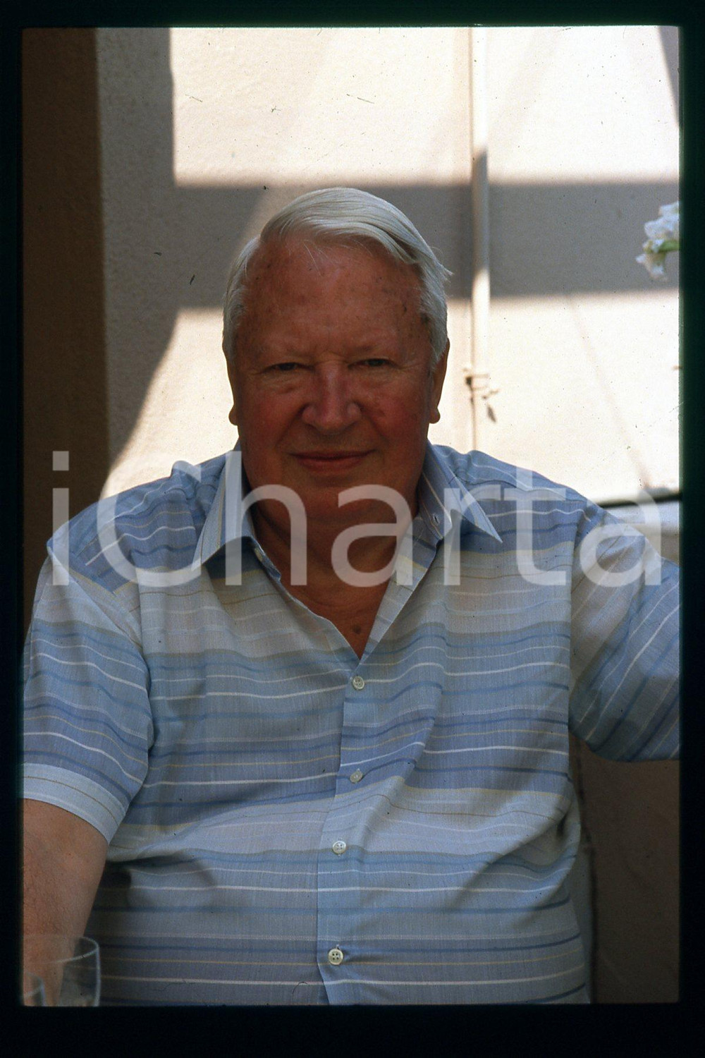 35mm vintage slide* 1990 ca POLITICS Edward HEATH British Prime Minister (4)