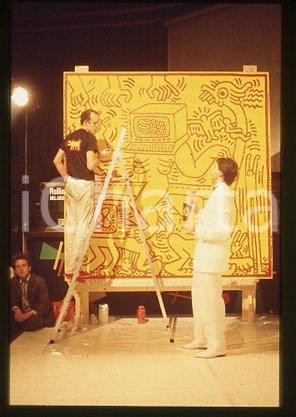 35mm vintage slide* 1985 ca POP ART Keith HARING American artist (1)