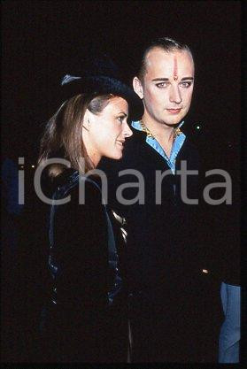 35mm vintage slide* 1990 ca MUSIC Boy GEORGE English singer and friend (11)