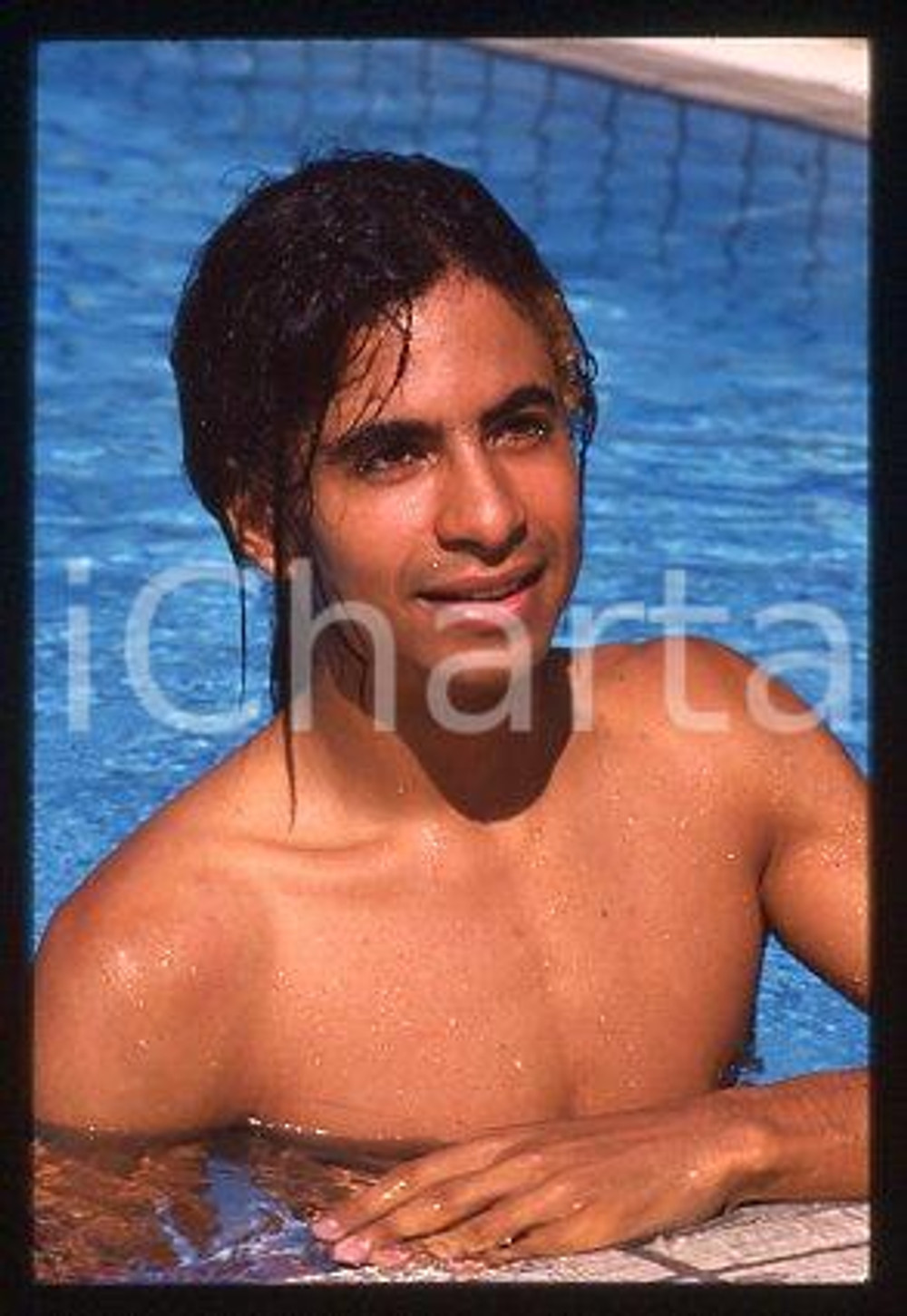35mm vintage slide* 1987 ca MUSIC GEORGIO ALLENTINI African-American singer (55)