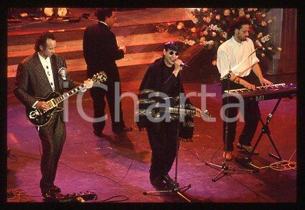 35mm vintage slide* 1991 SANREMO Festival Phil MANZANERA English musician (4)