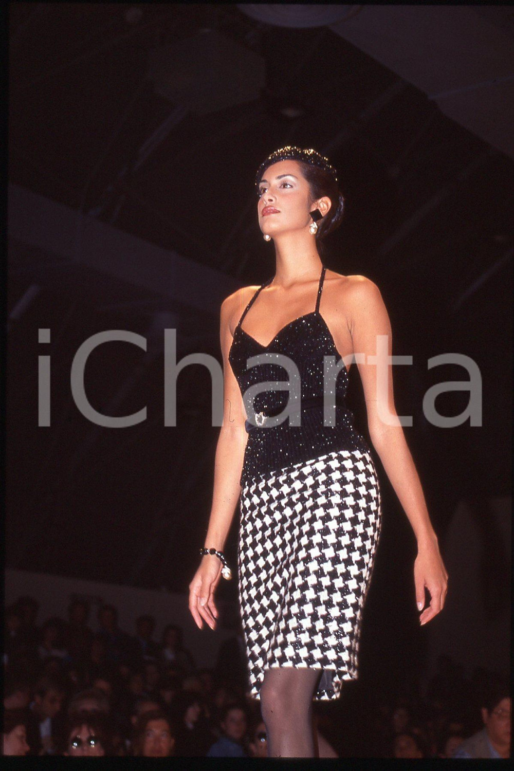 35mm vintage slide* 1992 MILANO - MODA Yasmeen GHAURI Canadian model (4)