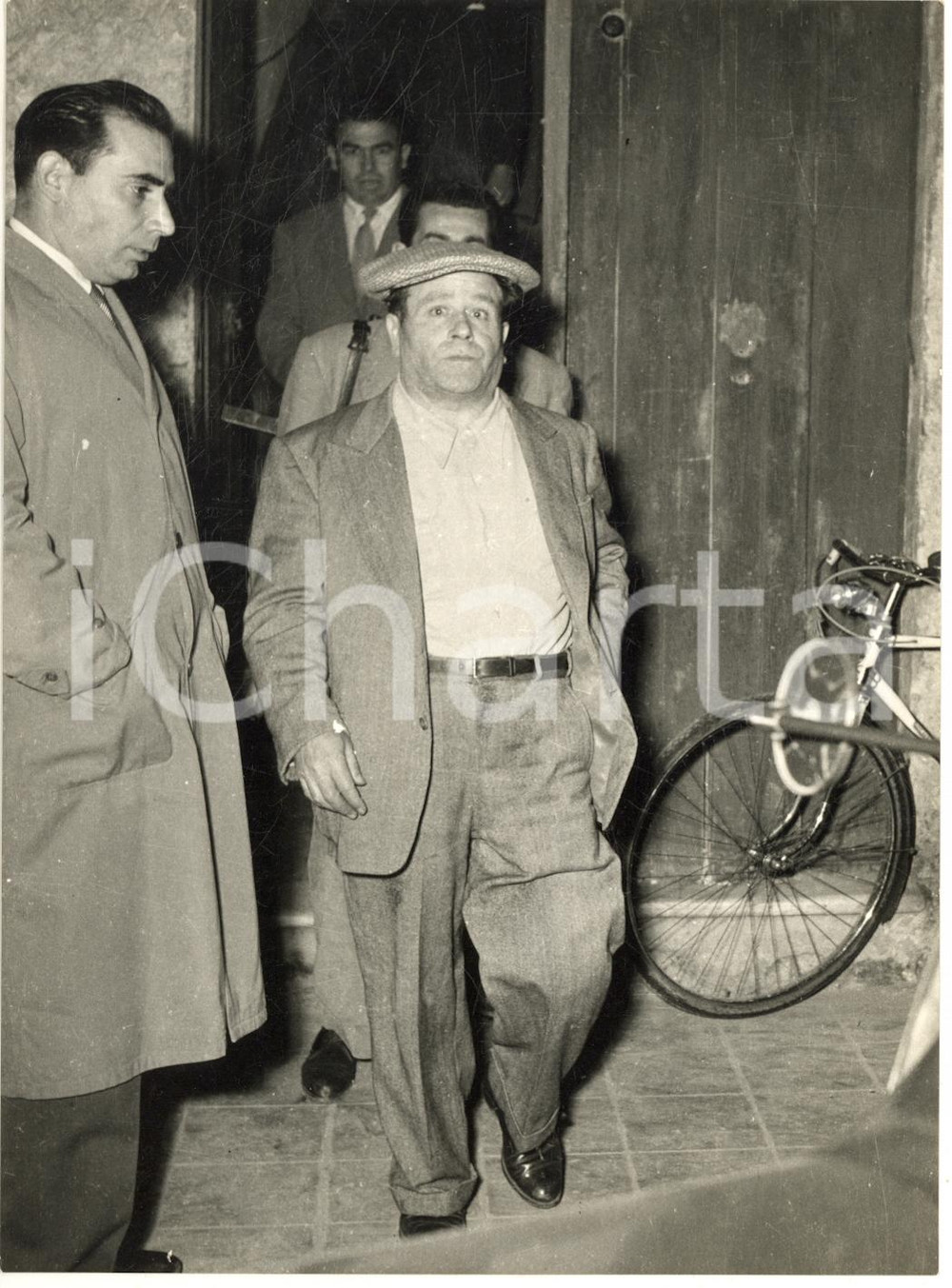 1955 ca PALERMO MAFIA Arrivo di Frank COPPOLA "Frank three fingers" *Foto 13x18