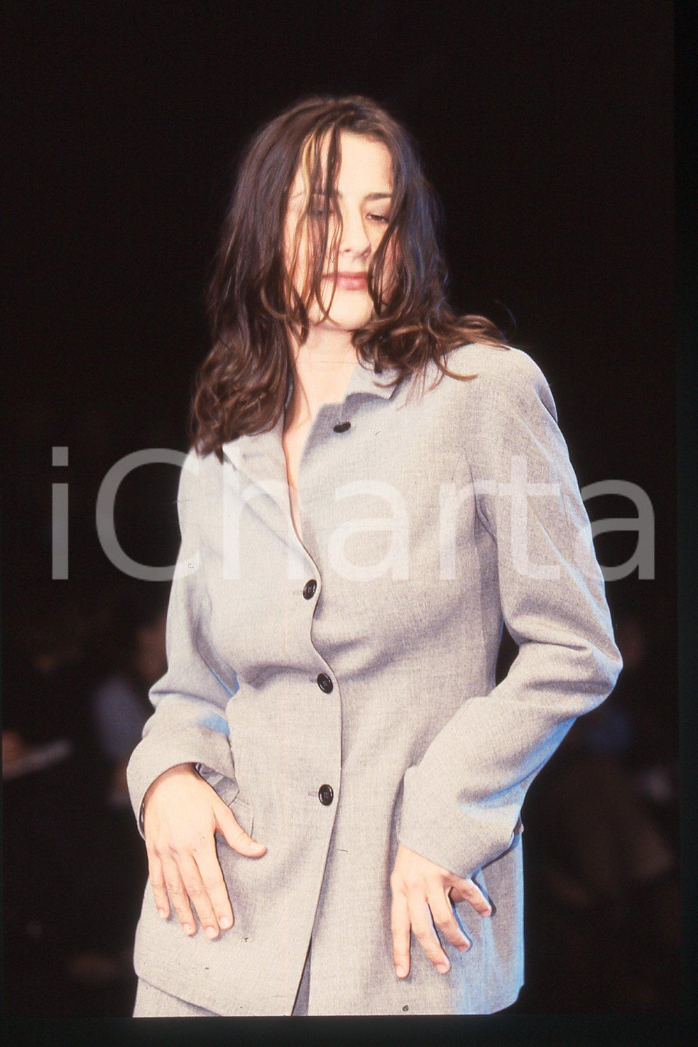 35mm vintage slide* 1998 MASKA's FASHION SHOW Anna GETTY German actress (2)