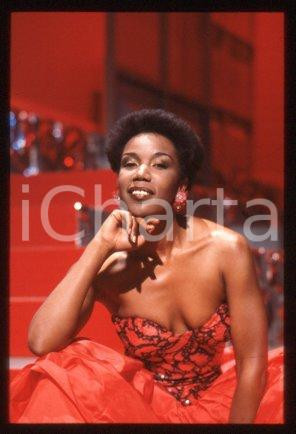 35mm vintage slide* 1985 ITALY singer Josette MARTIAL Portrait (19)
