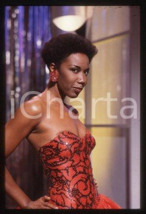 35mm vintage slide* 1985 ITALY singer Josette MARTIAL Portrait (50)