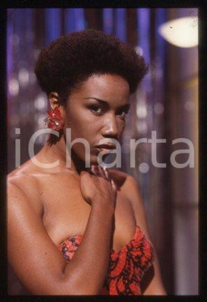 35mm vintage slide* 1985 ITALY singer Josette MARTIAL Portrait (52)