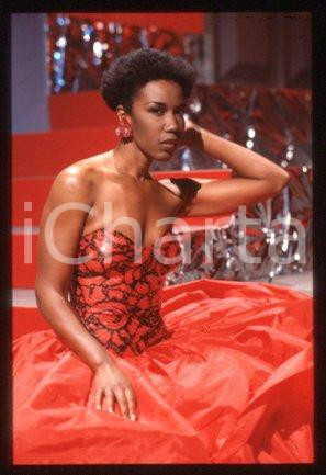 35mm vintage slide* 1985 ITALY singer Josette MARTIAL Portrait (58)