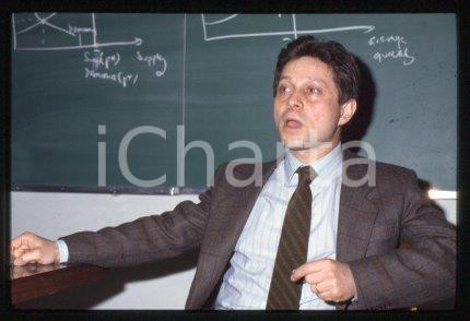 35mm vintage slide* 1985 ca ECONOMICS Professor Janusz A. ORDOVER Portrait (1)