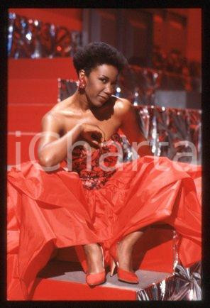 35mm vintage slide* 1985 ITALY singer Josette MARTIAL Portrait (53)