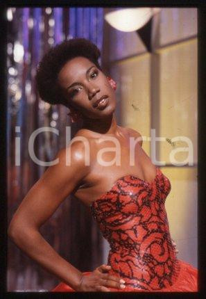 35mm vintage slide* 1985 ITALY singer Josette MARTIAL Portrait (23)