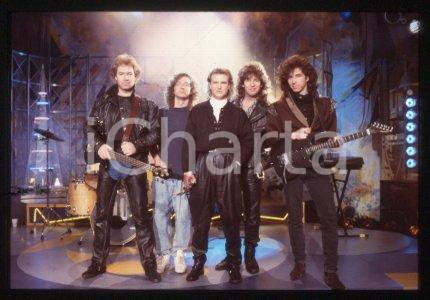 35mm vintage slide* 1987 ca ITALY Canadian rock band GLASS TIGER (18)