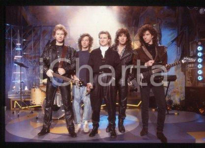 35mm vintage slide* 1987 ca ITALY Canadian rock band GLASS TIGER (4)