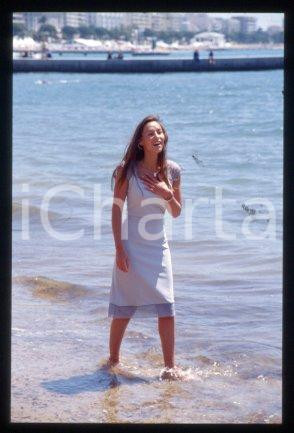 35mm vintage slide* 1995 ca CANNES Vanessa DEMOUY Actress and model (23)