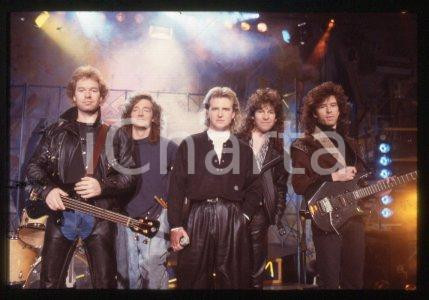 35mm vintage slide* 1987 ca ITALY Canadian rock band GLASS TIGER (6)