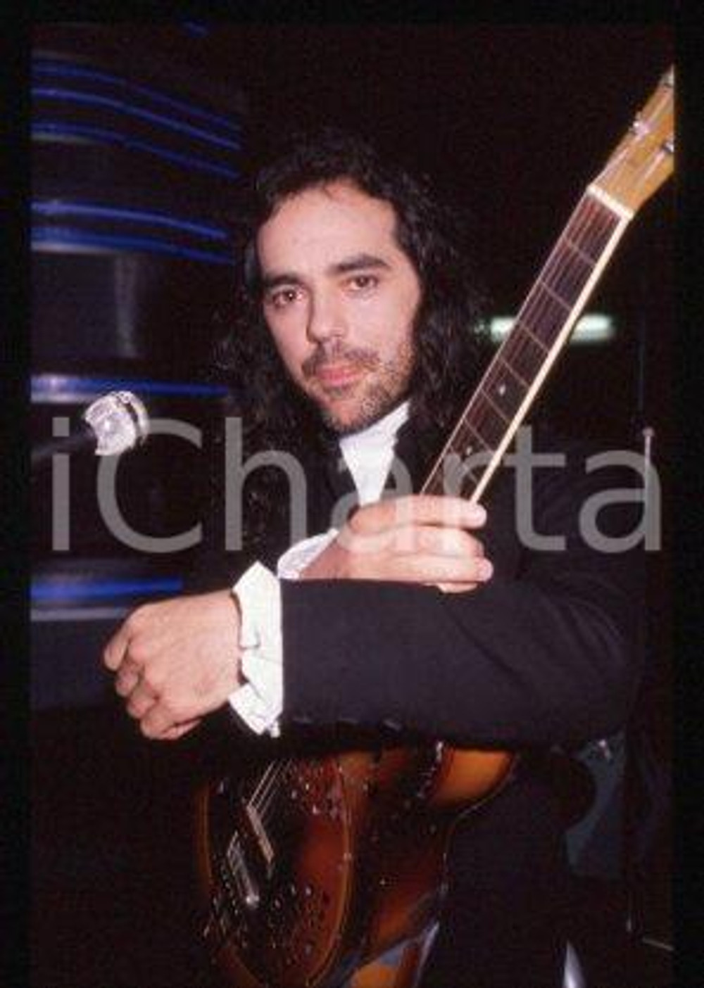 35mm vintage slide* 1990 MUSIC "ACADIE" Daniel LANOIS guitarist & vocalist (29)