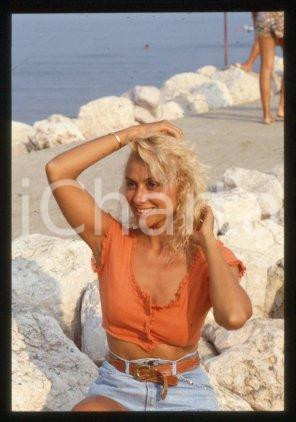 35mm vintage slide* 1985 ca ITALIA Rossella GARDINI Ritratto di attrice (42)