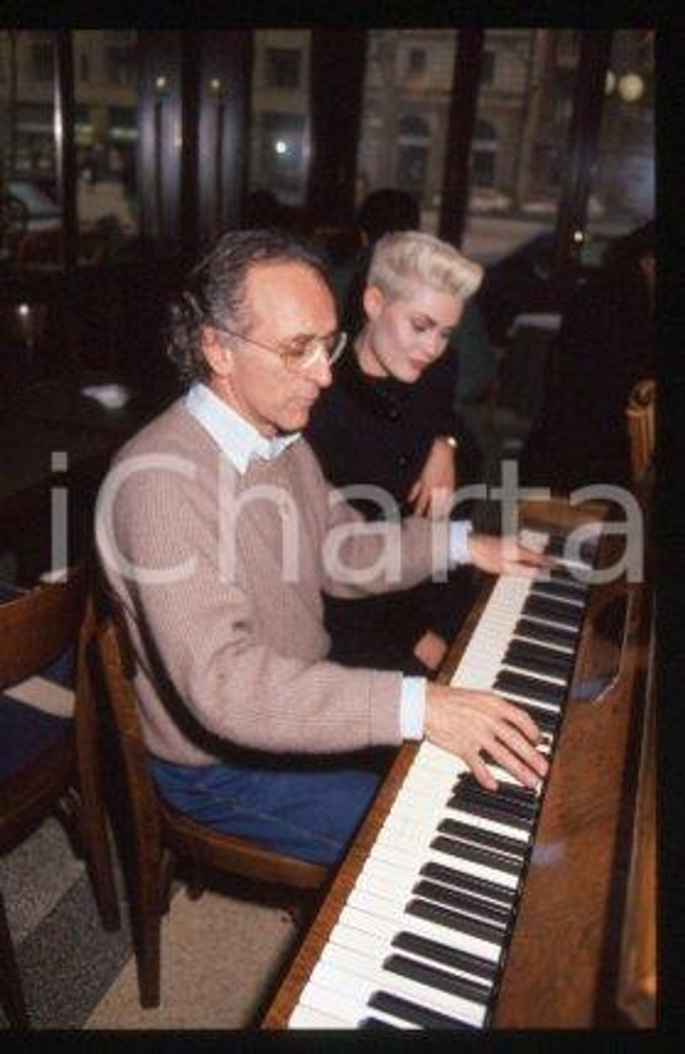35mm vintage slide* 1990 ca MILAN Italian film director Ruggero DEODATO (17)