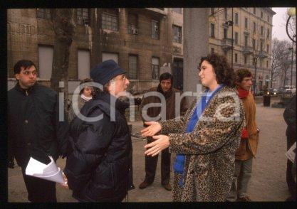 35mm vintage slide* 1990 ca MILAN Ruggero DEODATO and Barbara NASCIMBENE (26)