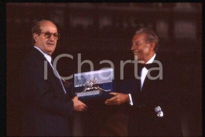 35mm vintage slide* 1996 ca VENICE Manoel de OLIVEIRA, Gian Luigi RONDI (58)