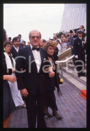 35mm vintage slide* 1999 ca CINEMA Manoel de OLIVEIRA and wife (68)