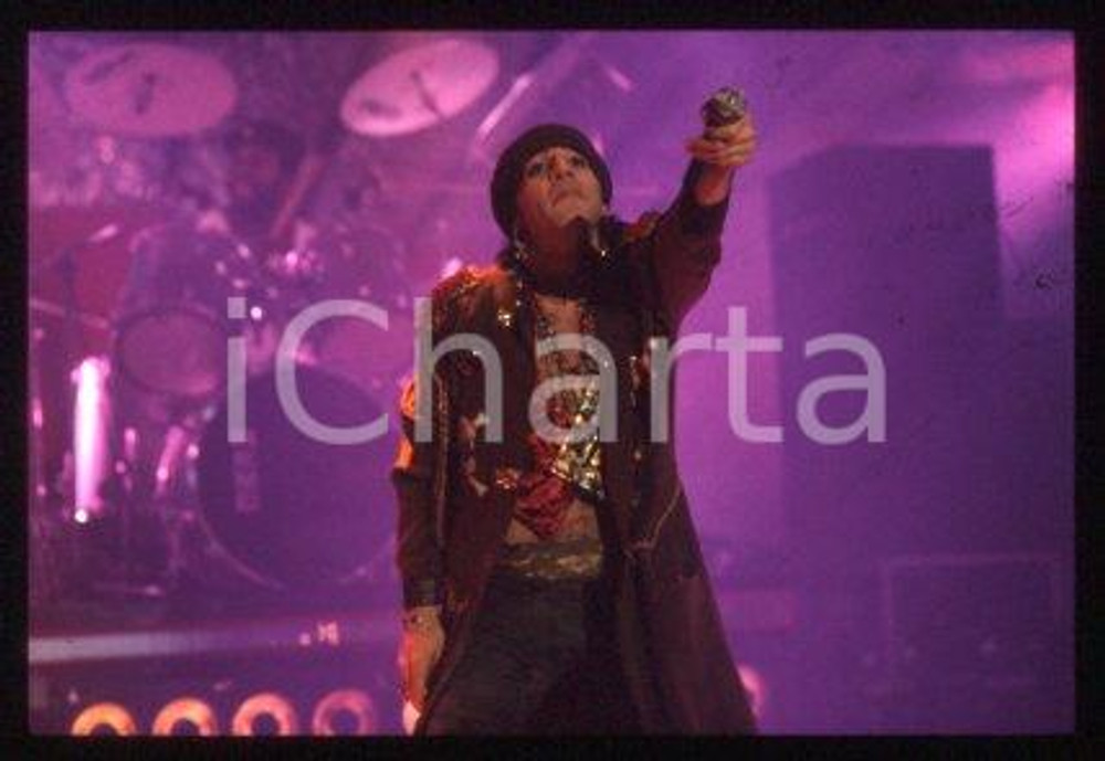 35mm vintage slide* 1989 ca SANREMO - American singer LITTLE STEVEN (2)