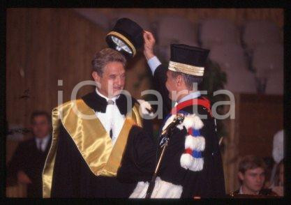 35mm vintage slide* 1995 BOLOGNA UNIVERSITY George SOROS & Roversi MONACO (75)