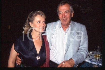 35mm vintage slide* 1991 VENICE Roger VADIM & wife Marie Christine BARRAULT (11)