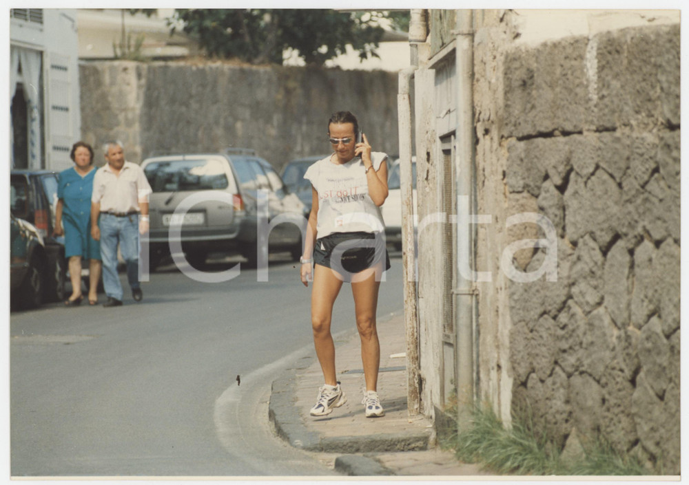 Fotografia d epoca originale 1990 ca ISCHIA  Gianna NANNINI paparazzata   Foto 22x15 cm 1 1