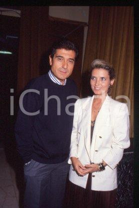 35mm vintage slide* 1990 ca CINEMA Spanish actor Andrés PAJARES & wife (33)