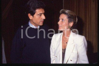 35mm vintage slide* 1990 ca CINEMA Spanish actor Andrés PAJARES & wife (37)