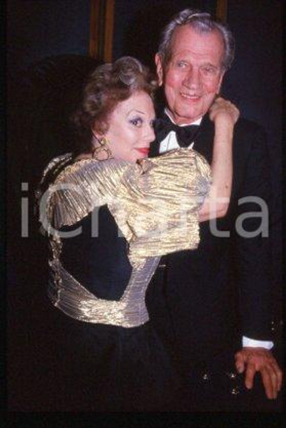 35mm vintage slide* 1981 ca CANNES Joseph COTTEN and Patricia MEDINA (24)