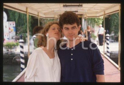 35mm vintage slide* 1990 ca VENICE actress Sophie WARD, husband Paul HOBSON (11)
