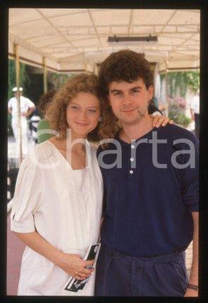 35mm vintage slide* 1990 ca VENICE actress Sophie WARD, husband Paul HOBSON (19)