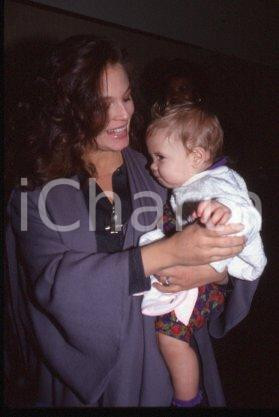 35mm vintage slide* 1991 CIAO WEEKEND actress Noelle BECK & daughter Forrest(17)