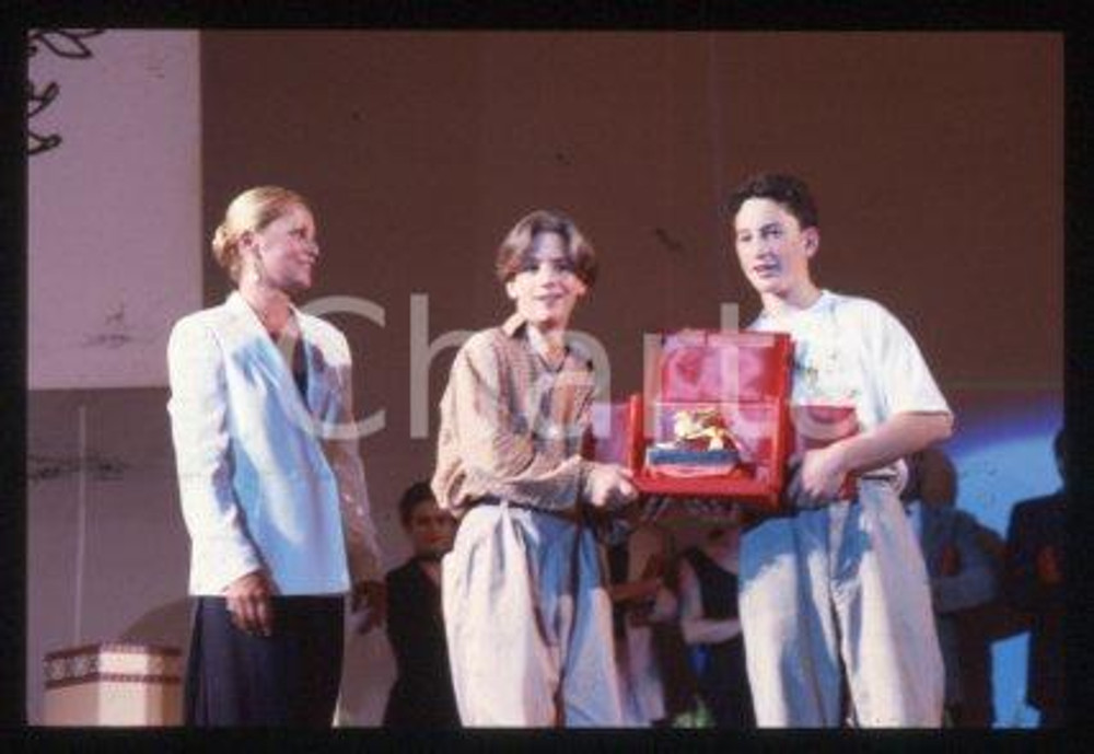 35mm vintage slide* 1987 VENICE Film Festival Gaspard MANESSE Raphael FEJTO (15)