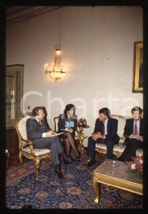 35mm vintage slide* 1988 ca ROME Felipe GONZALEZ and Giulio ANDREOTTI (6)