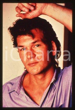 35mm vintage slide* 1990 ca CINEMA American actor Patrick SWAYZE Portrait (29)