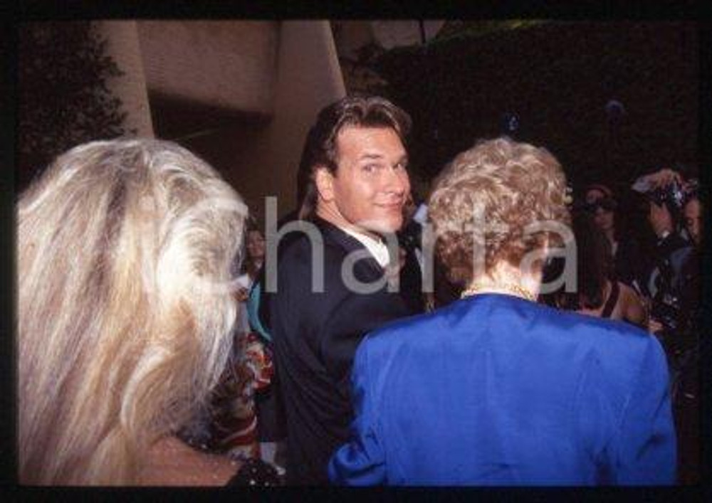 35mm vintage slide* 1990 ca CINEMA Patrick SWAYZE and mother Patsy SWAYZE (13)