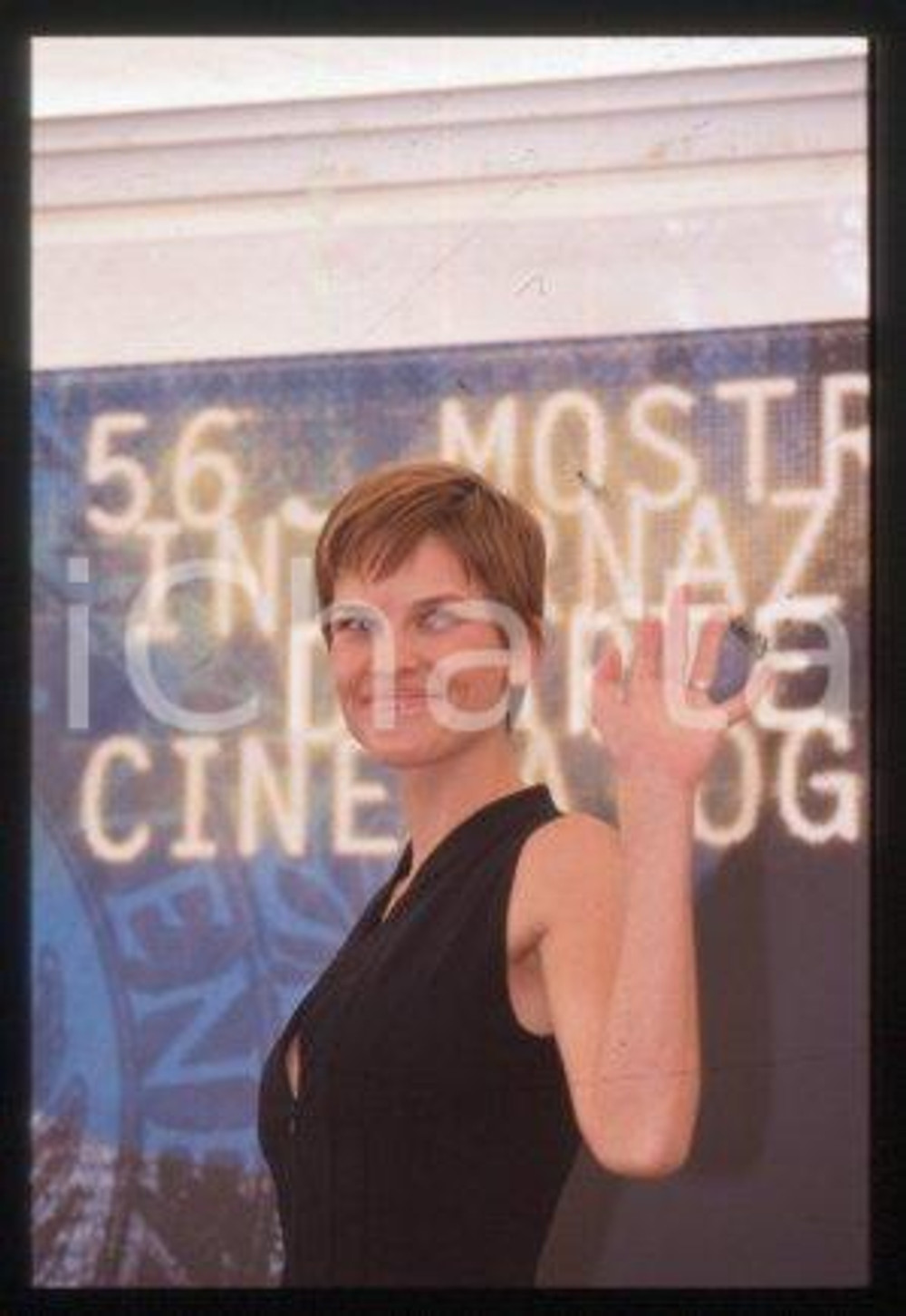 35mm vintage slide* 1999 VENICE Film Festival American actress Hilary SWANK (3)