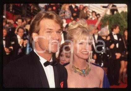 35mm vintage slide* 1992 LOS ANGELES Patrick SWAYZE and wife Lisa NIEMI (23)