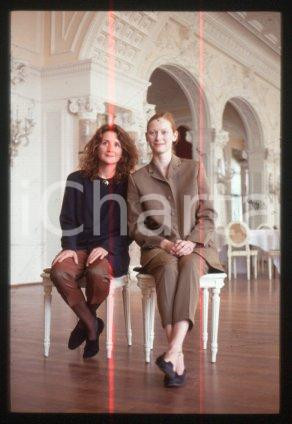 35mm vintage slide* 1992 VENICE actress Tilda SWINTON and Sally POTTER (59)
