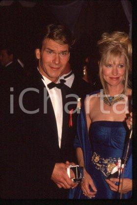 35mm vintage slide* 1992 LOS ANGELES Patrick SWAYZE and wife Lisa NIEMI (20)