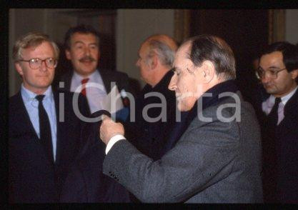 35mm vintage slide* 1990ca POLITICS President of France François MITTERRAND (22)