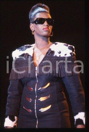 35mm vintage slide* 1990 ca ITALY American house music singer ADEVA (49)