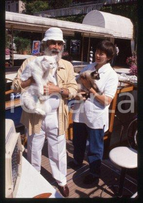 35mm vintage slide* 1990 VENICE American film director Armondo Linus ACOSTA (25)