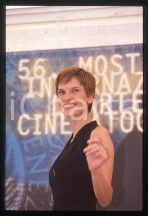 35mm vintage slide* 1999 VENICE Film Festival American actress Hilary SWANK (8)